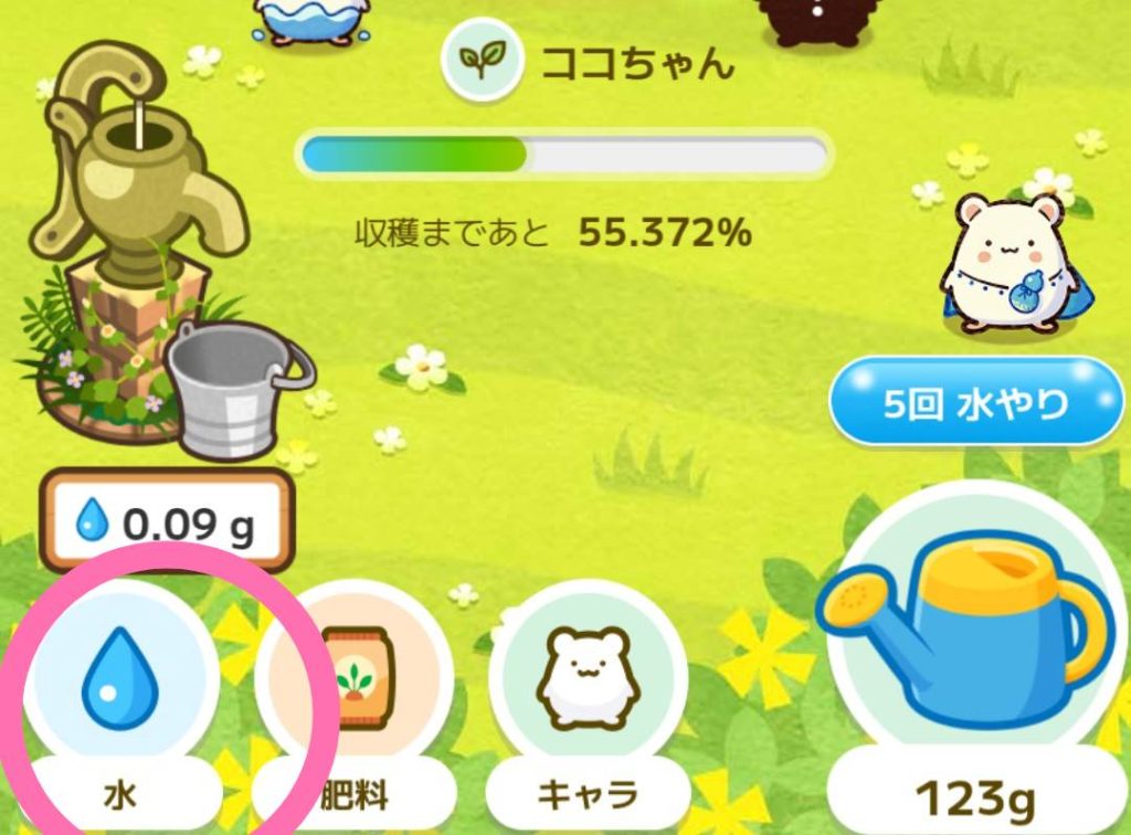 カウシェファーム　水